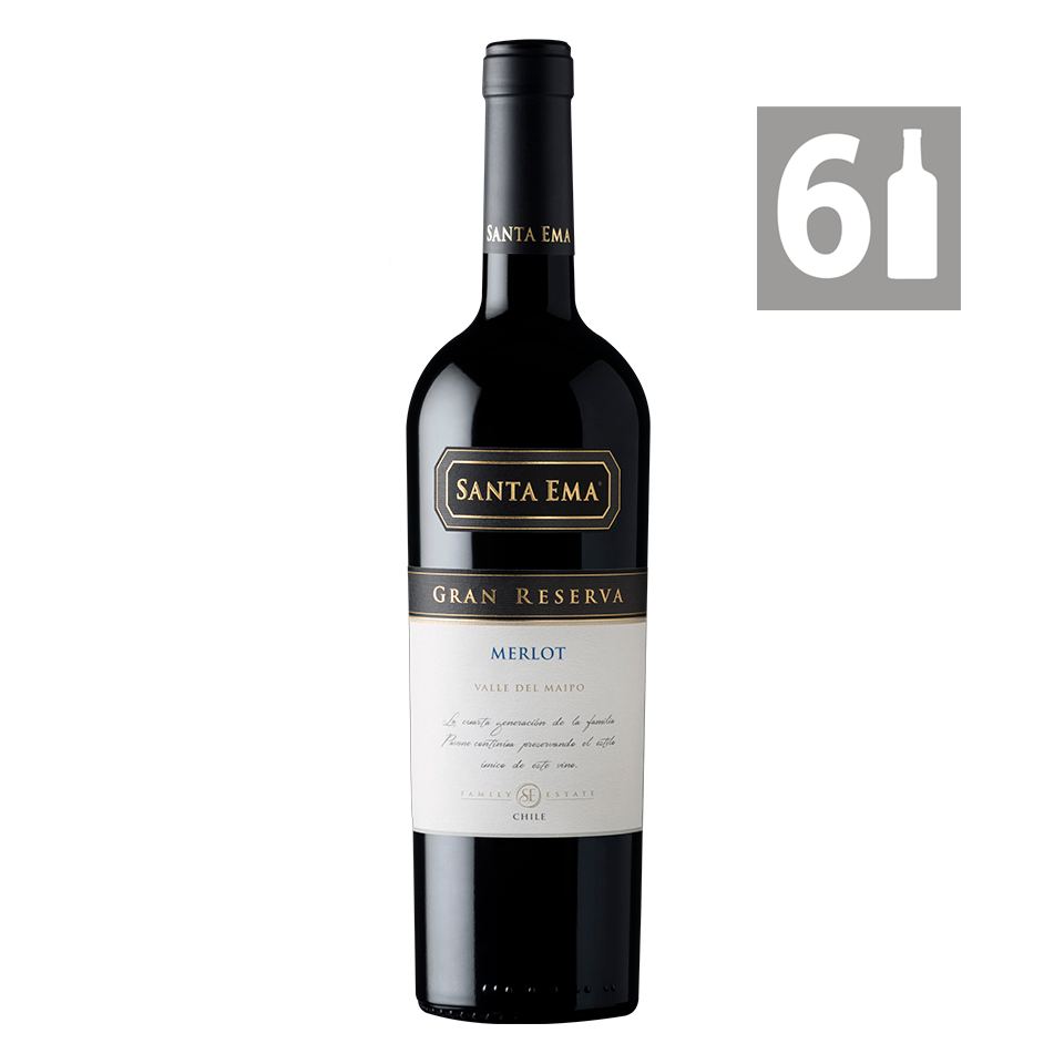 Pack 6 Merlot Gran Reserva - Viña Santa Ema