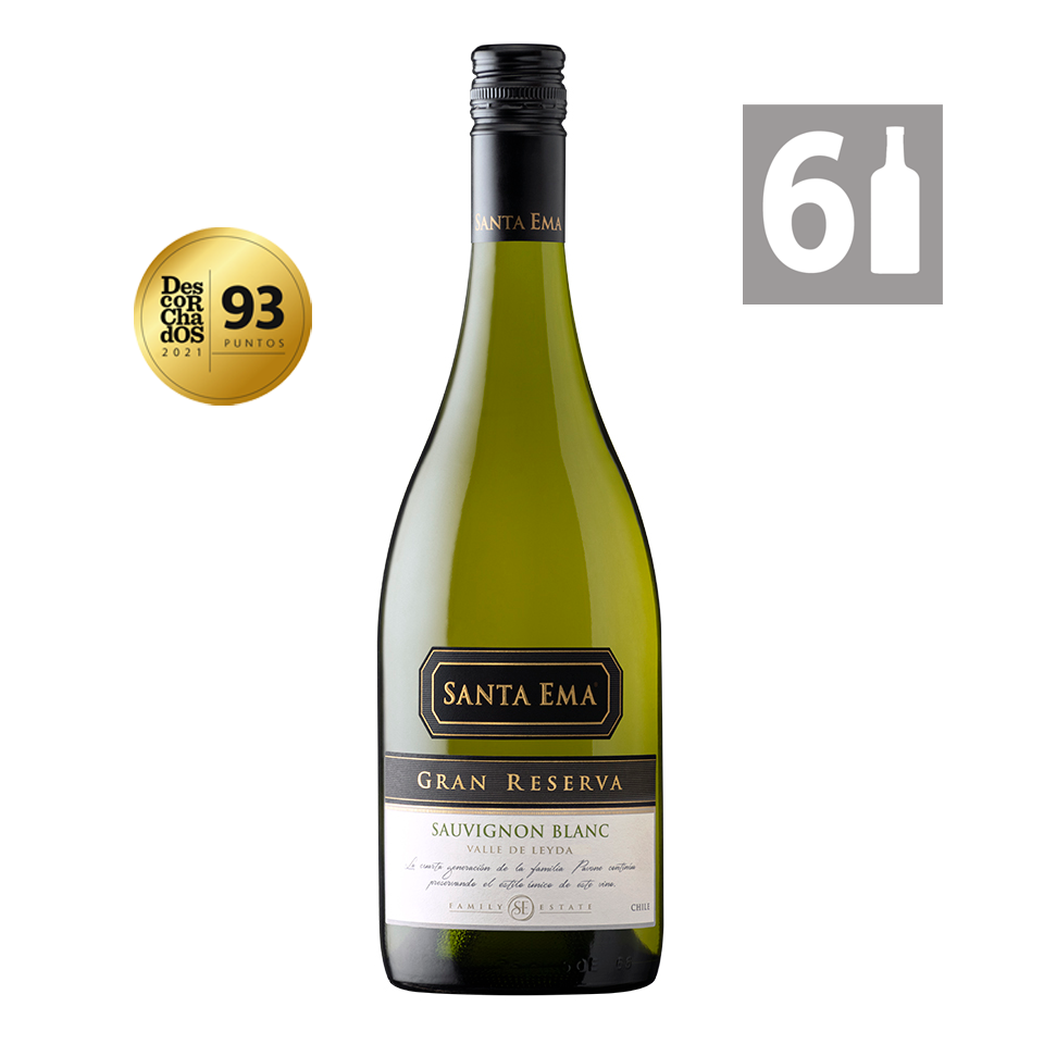 Pack 6 Sauvignon Blanc Gran Reserva - Viña Santa Ema