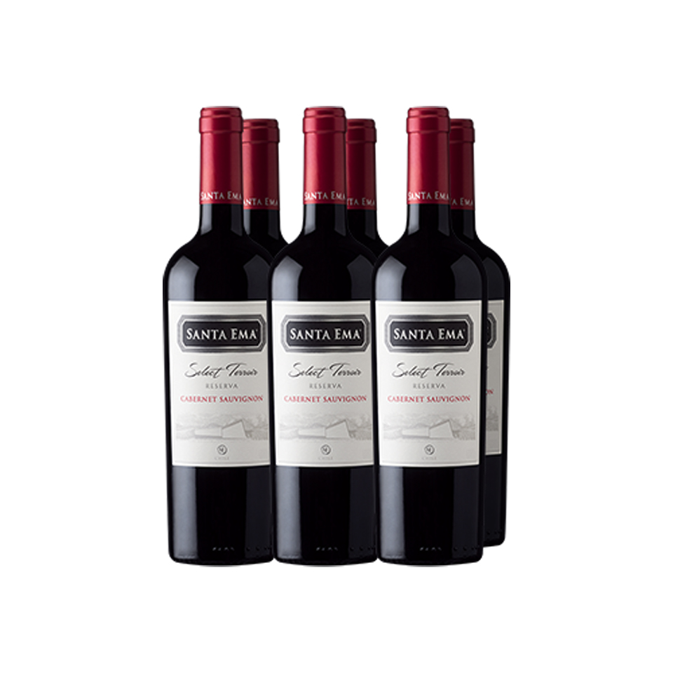 Pack 6 Cabernet Sauvignon Select Terroir Reserva - Viña Santa Ema