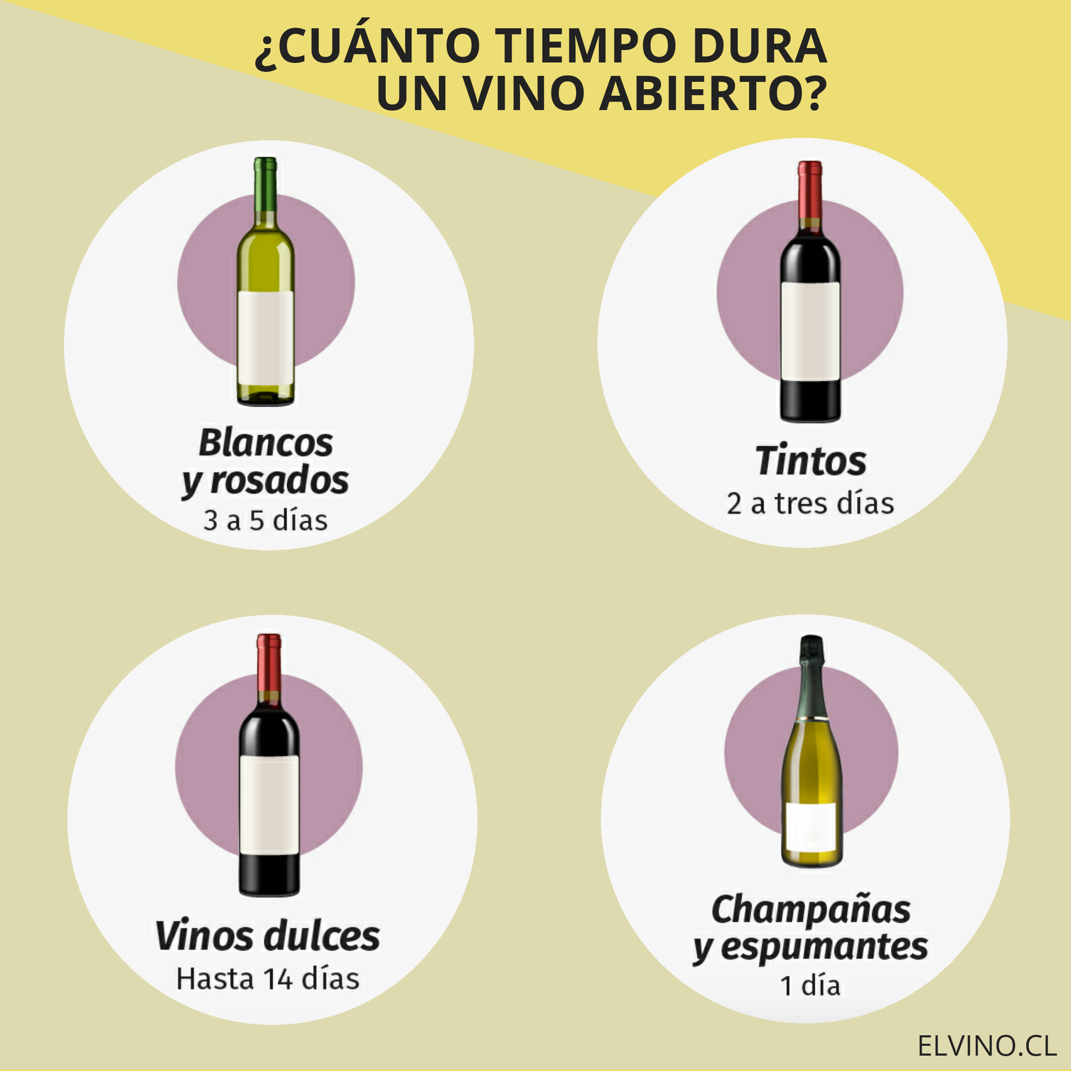 ¿Cuanto dura una botella de vino abierta?