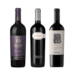 Mix 3 vinos Iconos - Manso de Velasco - Rivalta - Gê