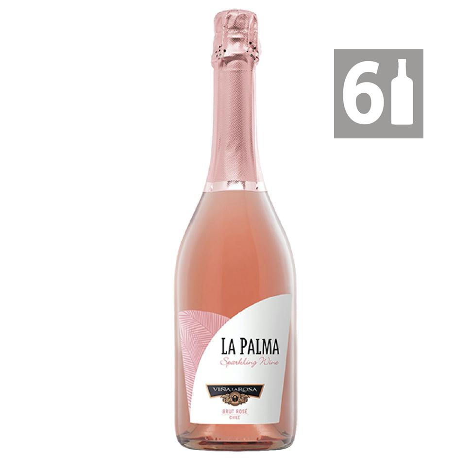 Pack 6 Espumante La Palma Brut Rosé - Viña La Rosa