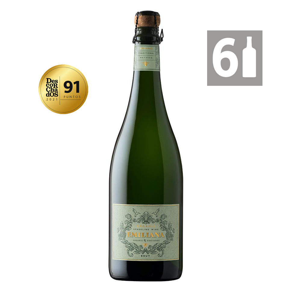 Pack 6 Espumante Emiliana Organic Sparkling - Viña Emiliana