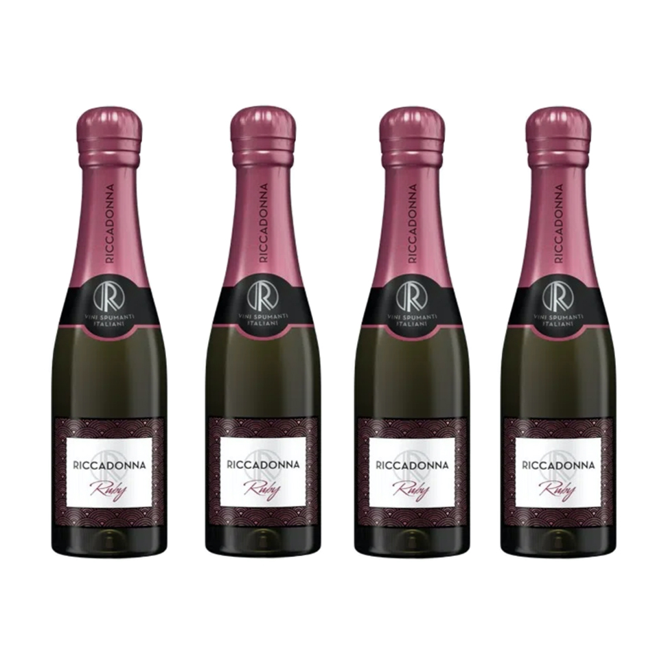 Pack 4 botellas 200cc Espumante Ruby - Ricadonna