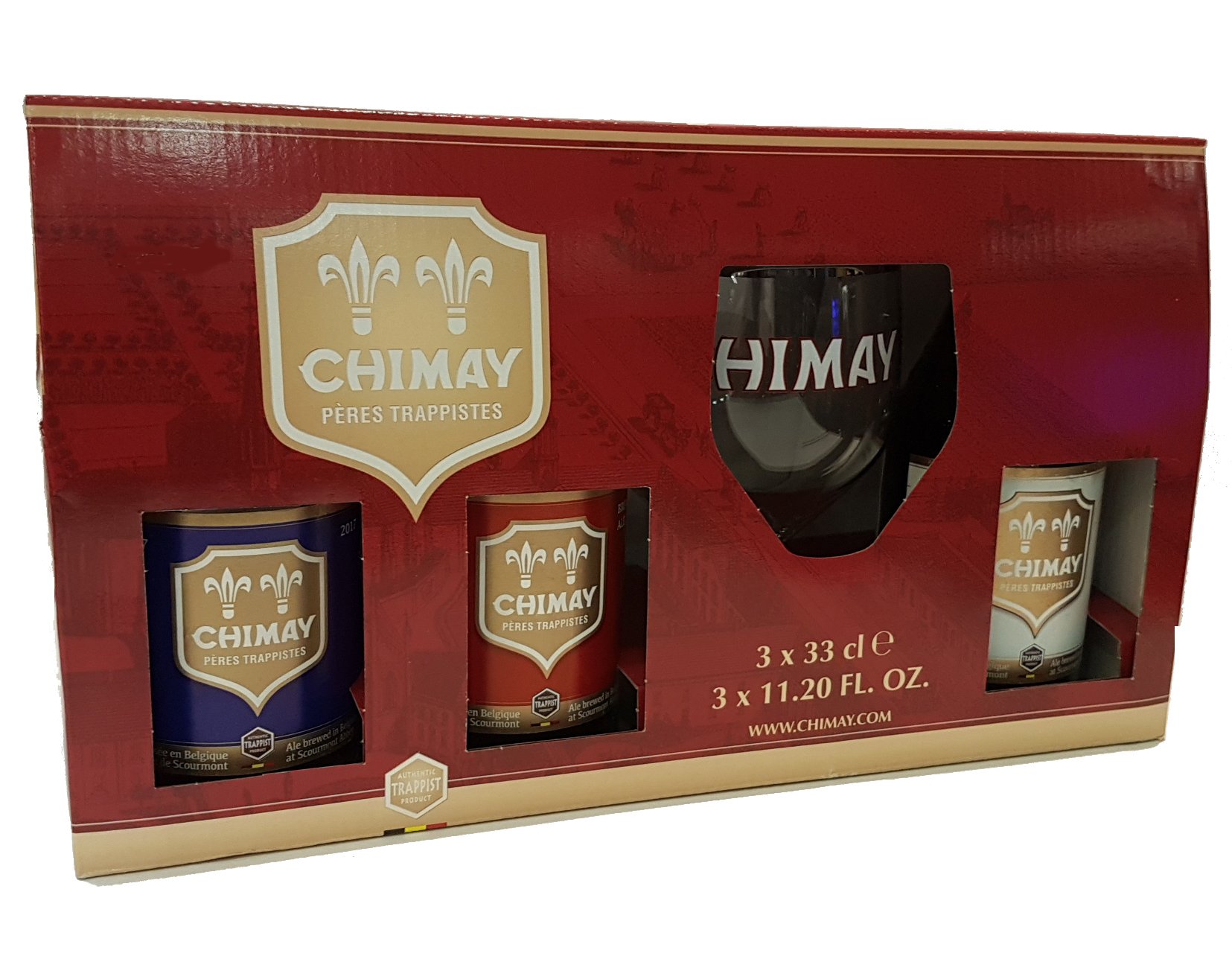 Pack 3 Chimay 330ml + 1 Copón - Bélgica