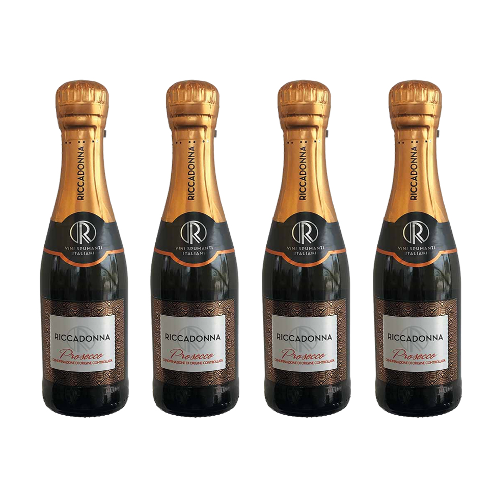 Pack 4 botellas 200cc Espumante Prosecco - Ricadonna