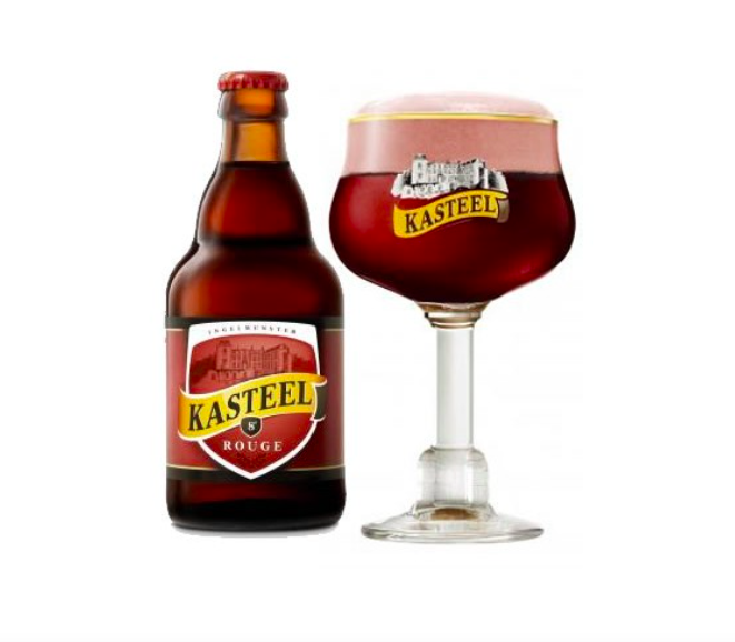 Pack 4 Cerveza Kasteel Rouge 330 ml + Copón