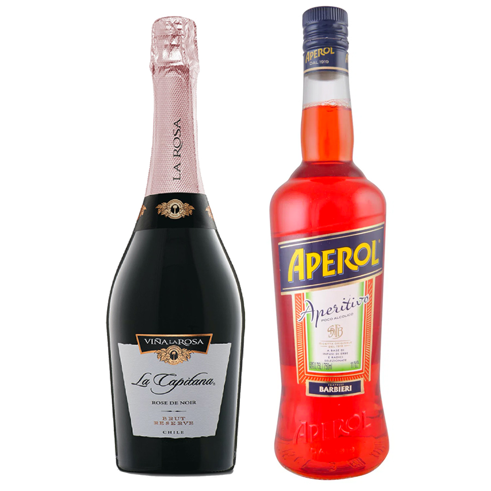 Pack Aperol - Espumante La Capitana Rosé de Noir