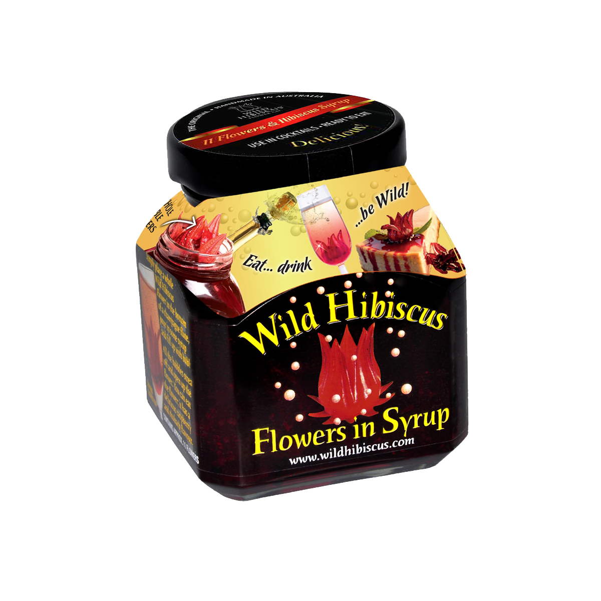 Flores de Hibiscus en Syrup 250 grs - Wild Hibiscus