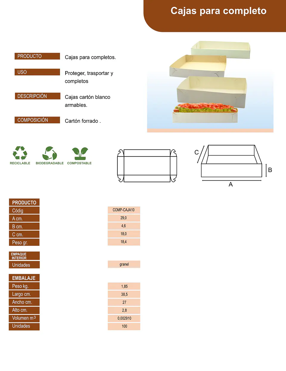 CAJA COMPLETO GRANDE => 10 Unidad/es 4