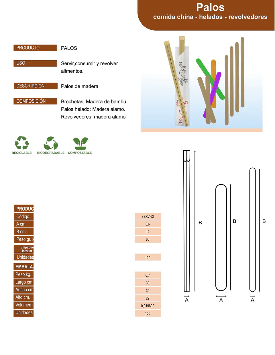 REVOLVEDOR DE MADERA 14 (100) => 25 Unidad/es 2