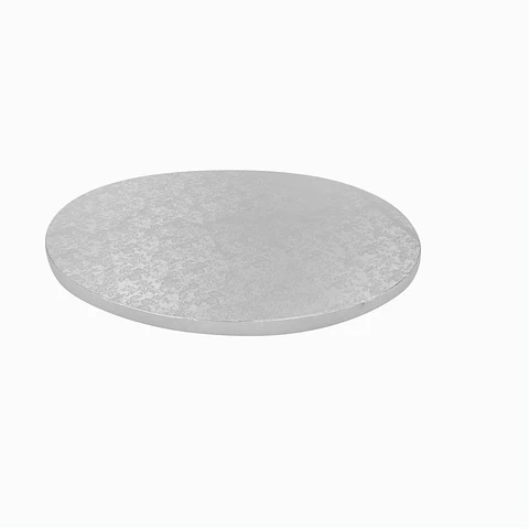 BASE TORTA REDONDA PLATEADO 35 (1) => 1 Unidad/es