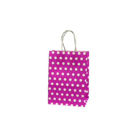 BOLSA PAPEL MANILLA 15X21 LUNARES => 1 Unidad/es