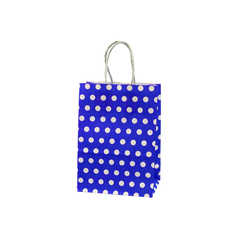 BOLSA PAPEL MANILLA 21X27 LUNARES => 1 Unidad/es