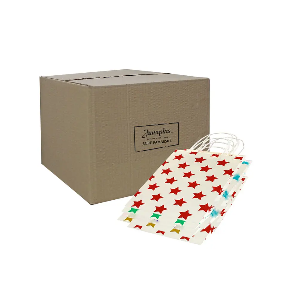 BOLSA PAPEL MANILLA 15X21 ESTRELLA => 1 Unidad/es 2