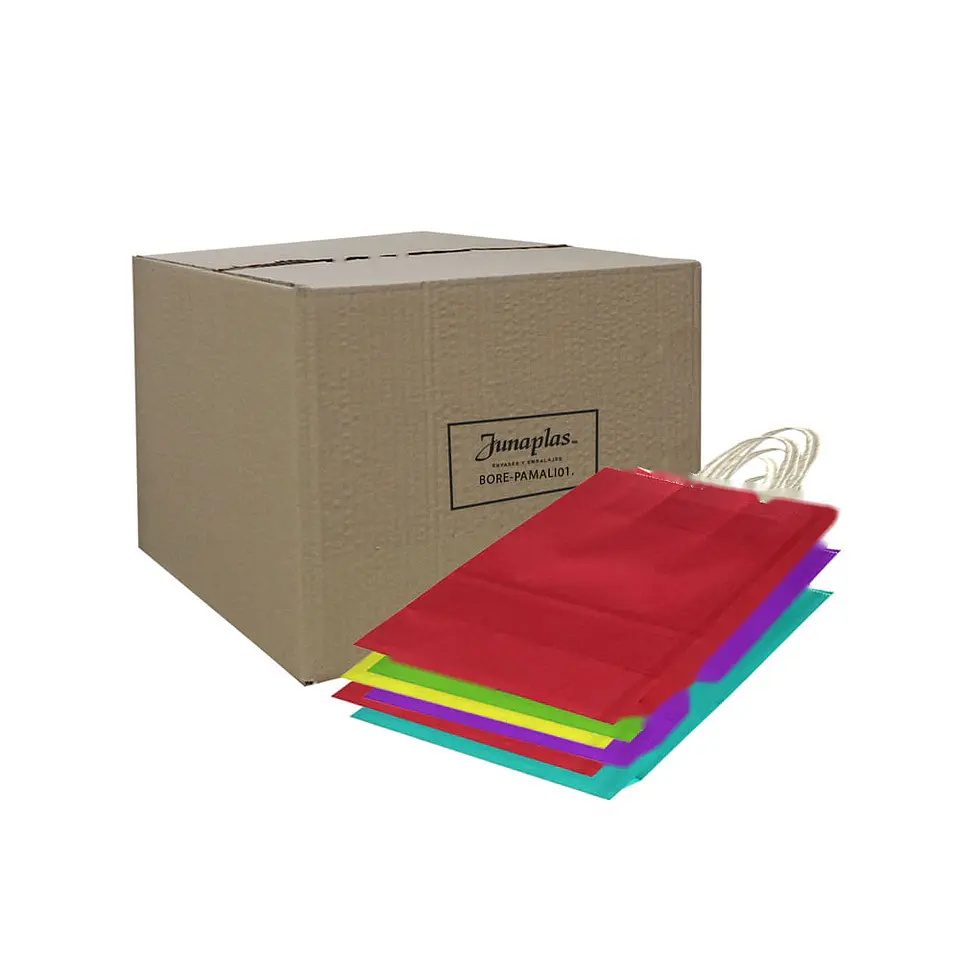 BOLSA PAPEL MANILLA 21X27 LISA => 1 2