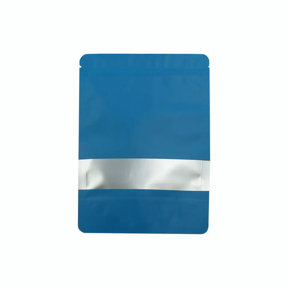 BOLSA ZIPPER VENTANA ALUM AZUL 12X20+4 => 10 Unidad/es 1