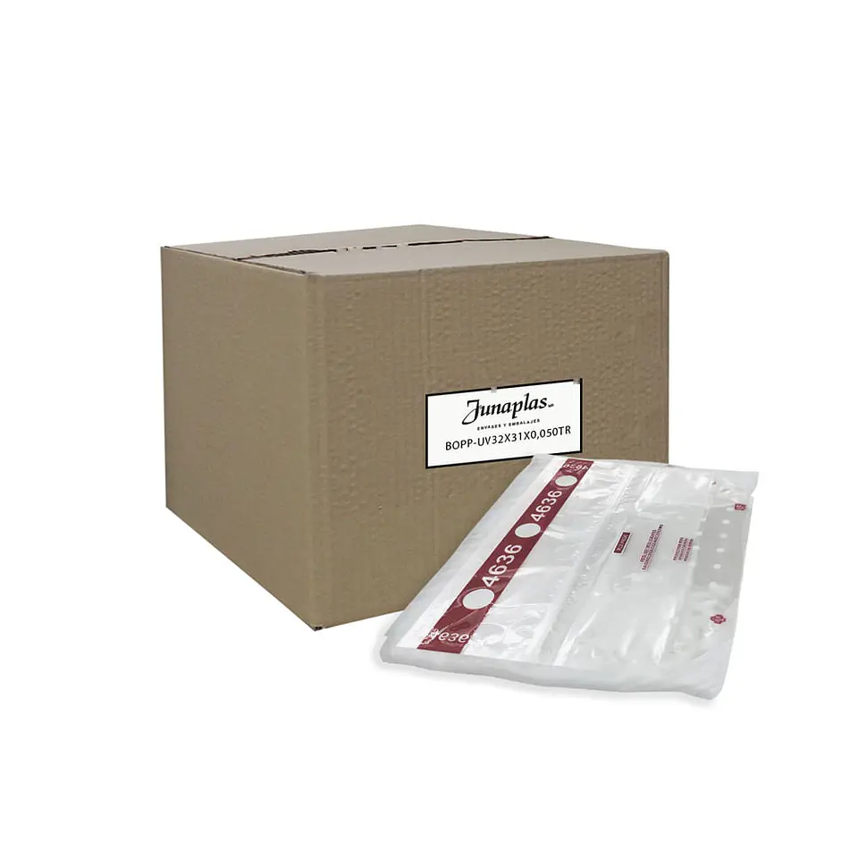 BOLSA POLI UVA 32X31,3X0,005 TROQUEL TRANSP. => 100 Unidad/es 3