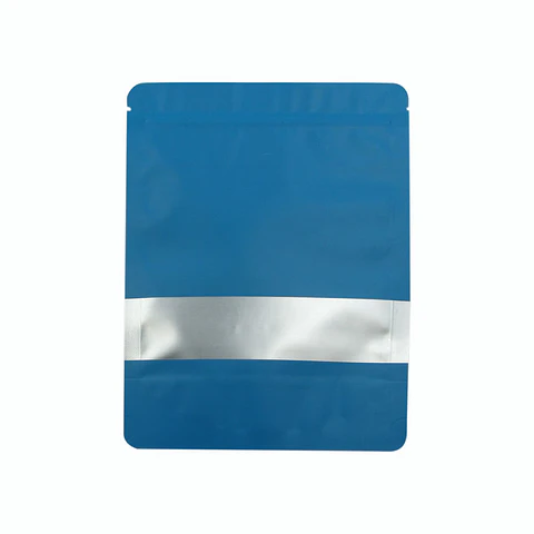 BOLSA ZIPPER VENTANA ALUM AZUL 15X22+4 => 10 Unidad/es