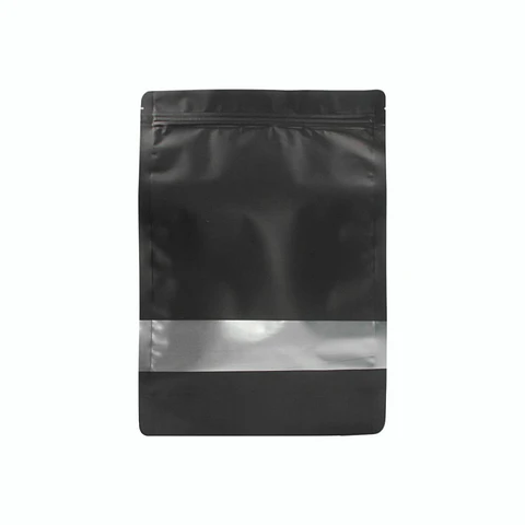 BOLSA ZIPPER VENTANA ALUM NEGRO 12X20+4 => 10 Unidad/es