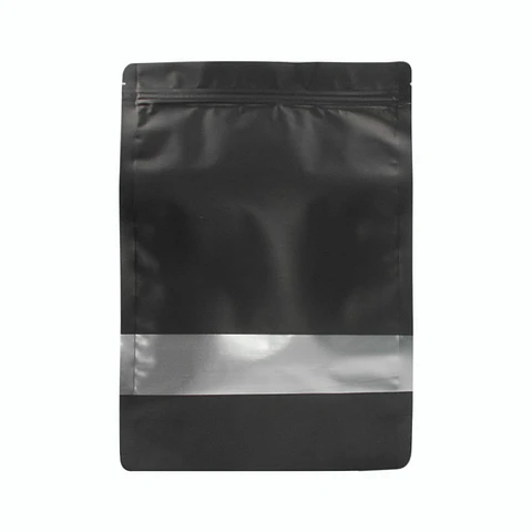 BOLSA ZIPPER VENTANA ALUM NEGRO 19X29+5 => 10 Unidad/es