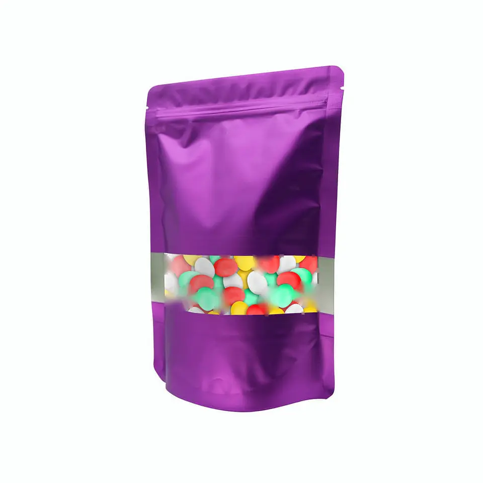 BOLSA ZIPPER VENTANA ALUM FUCSIA 14X20+3 => 10 Unidad/es 2