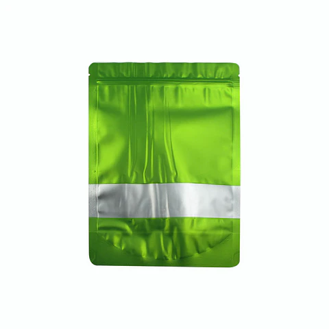 BOLSA ZIPPER VENTANA ALUM VERDE 10X15+3 => 10 Unidad/es