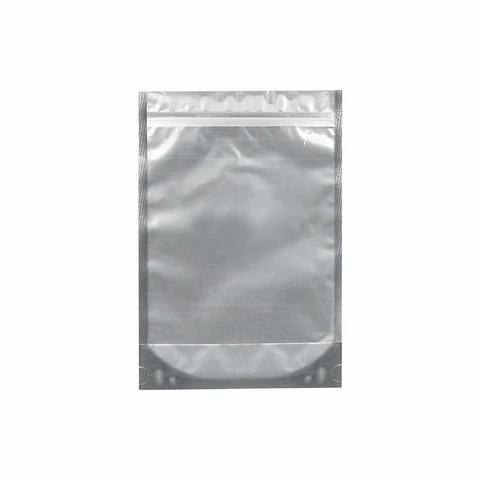 BOLSA ZIPPER PLASTICO & ALUM 13X20+4 => 10 Unidad/es