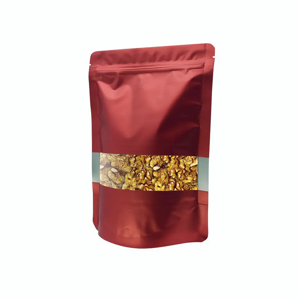 BOLSA ZIPPER VENTANA ALUM ROJO 12X20+4 => 10 Unidad/es 2