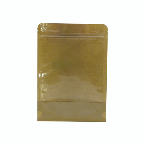 BOLSA ZIPPER PLASTICO & PAPEL 12X20+4 => 10