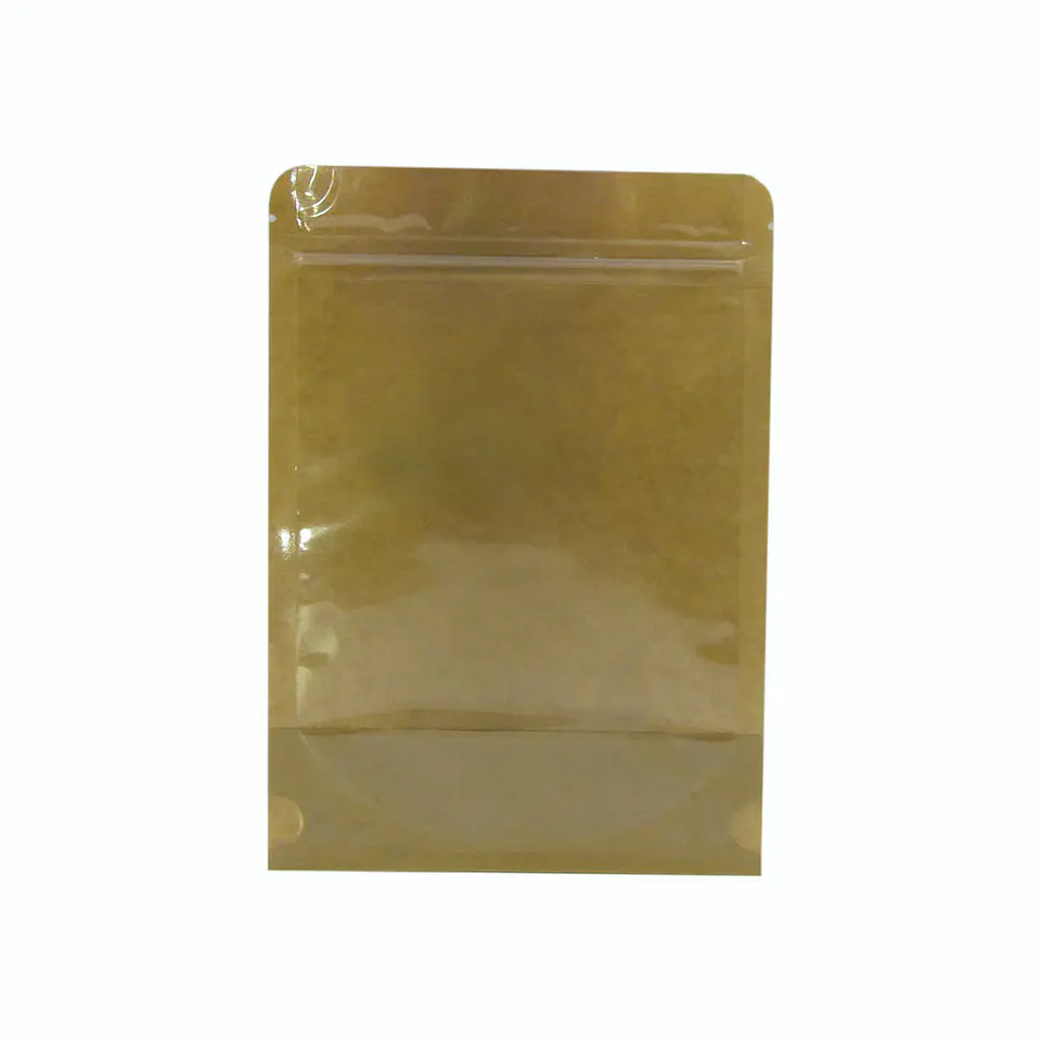 BOLSA ZIPPER PLASTICO & PAPEL 12X20+4 => 10 1