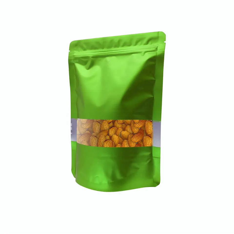 BOLSA ZIPPER VENTANA ALUM VERDE 10X15+3 => 10 Unidad/es 2