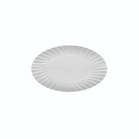 PLATO BLANCO #1 => 100 Unidad/es