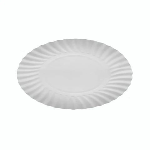 PLATO BLANCO #3 => 100 Unidad/es