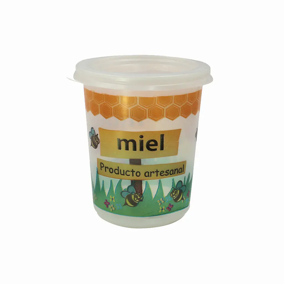 POTE MIEL PLAST C/TAPA 1/2 S.G. => 10 Unidad/es 1