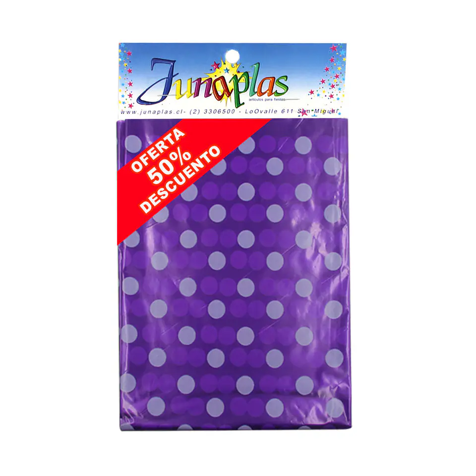 MANTEL VIOLETA LUNAR 180X120 (01) => 1 Unidad/es 1