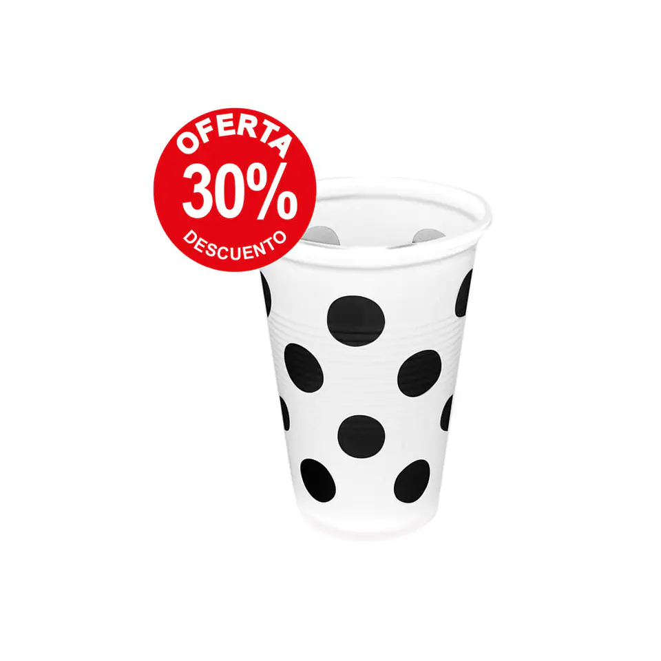 VASO 300 BLANCO LUNAR S.G. (50) => 50 Unidad/es 1