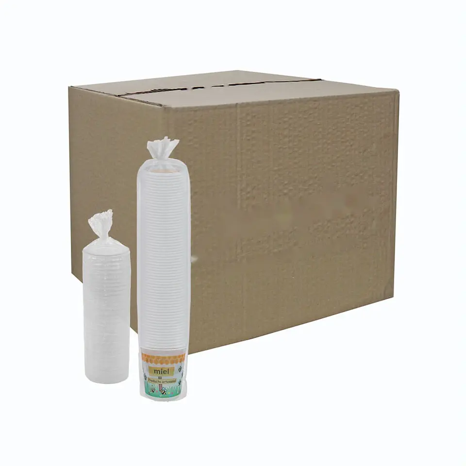POTE MIEL PLAST C/TAPA 1/2 S.G. => 10 Unidad/es 3