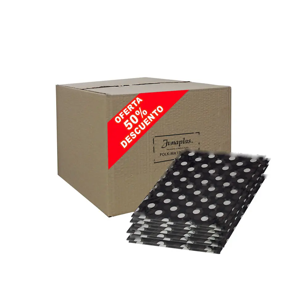 MANTEL NEGRO LUNAR 180X120 (01) => 1 Unidad/es 2
