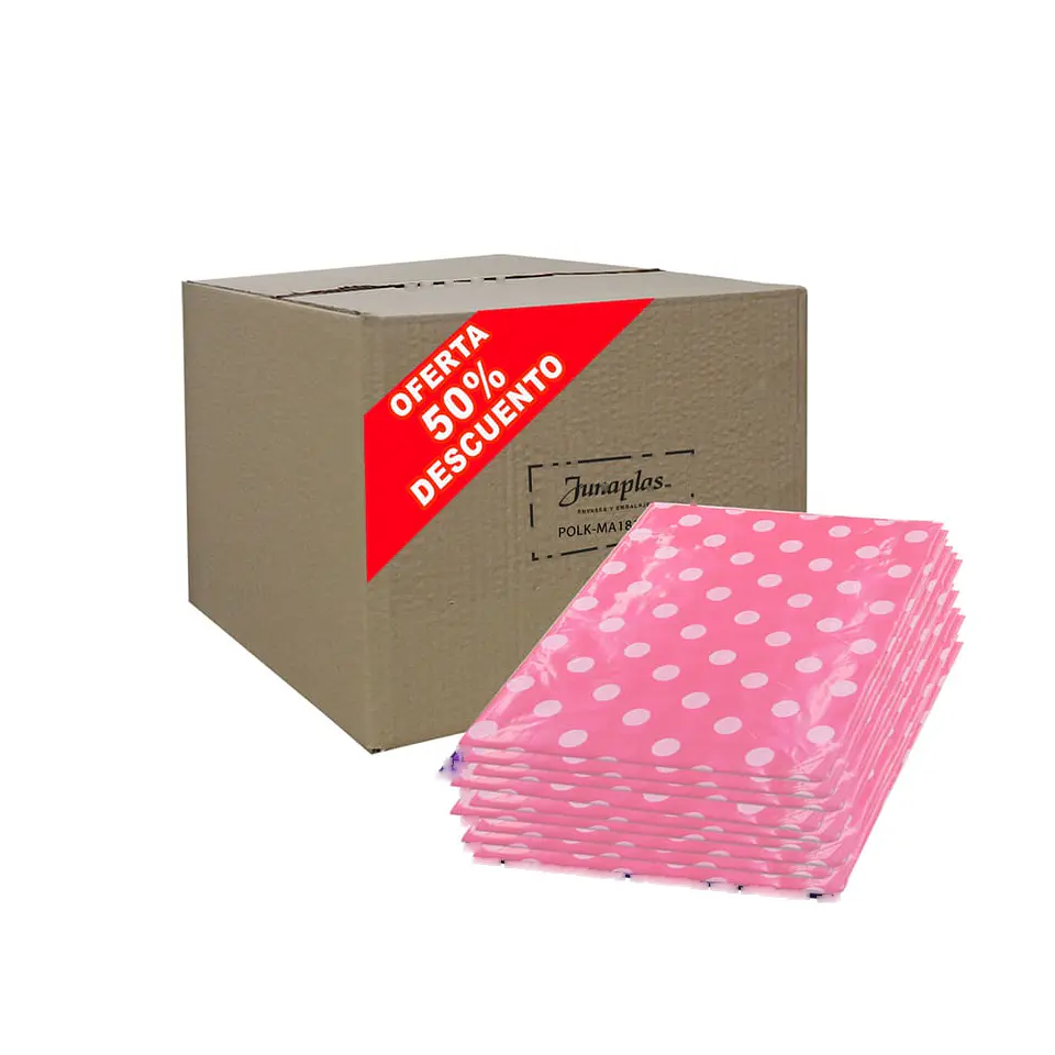 MANTEL ROSADO LUNAR 180X120 (01) => 1 Unidad/es 2