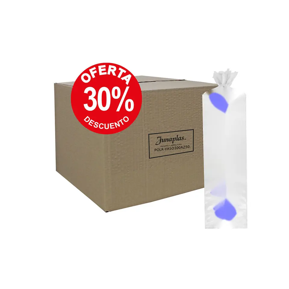 VASO 300 AZUL LUNAR S.G. (50) => 50 Unidad/es 2