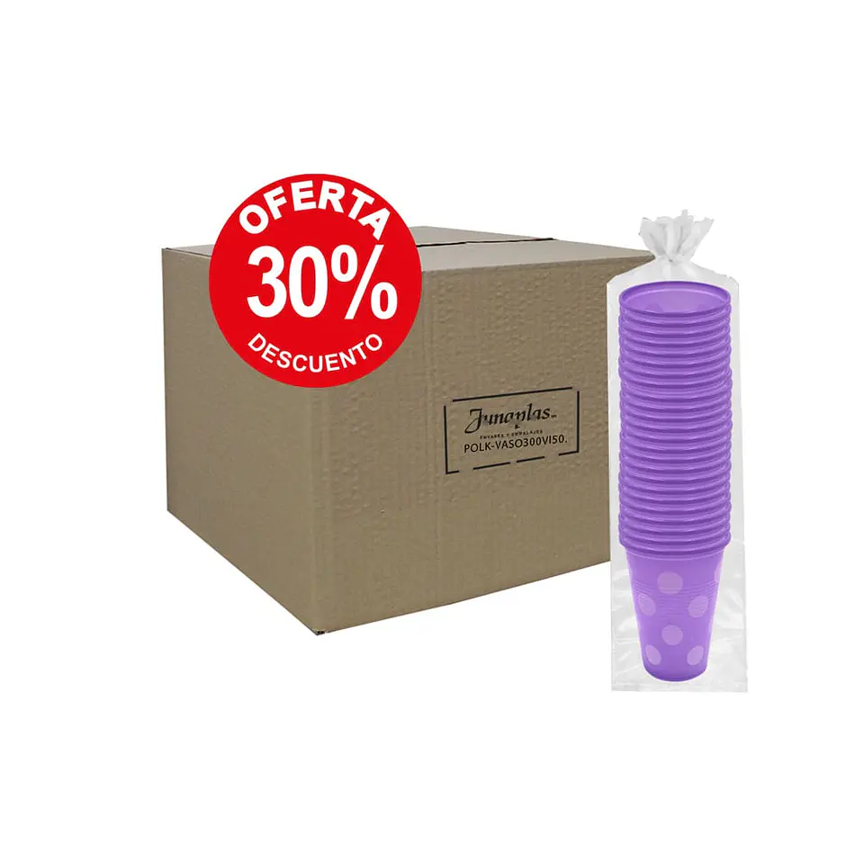 VASO 300 VIOLETA LUNAR S.G. (50) => 50 Unidad/es 2