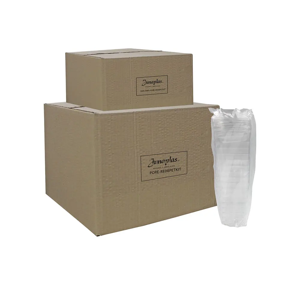 POTE RECTO REPOSTERIA 8 OZ C/TAPA => 10 Unidad/es 3