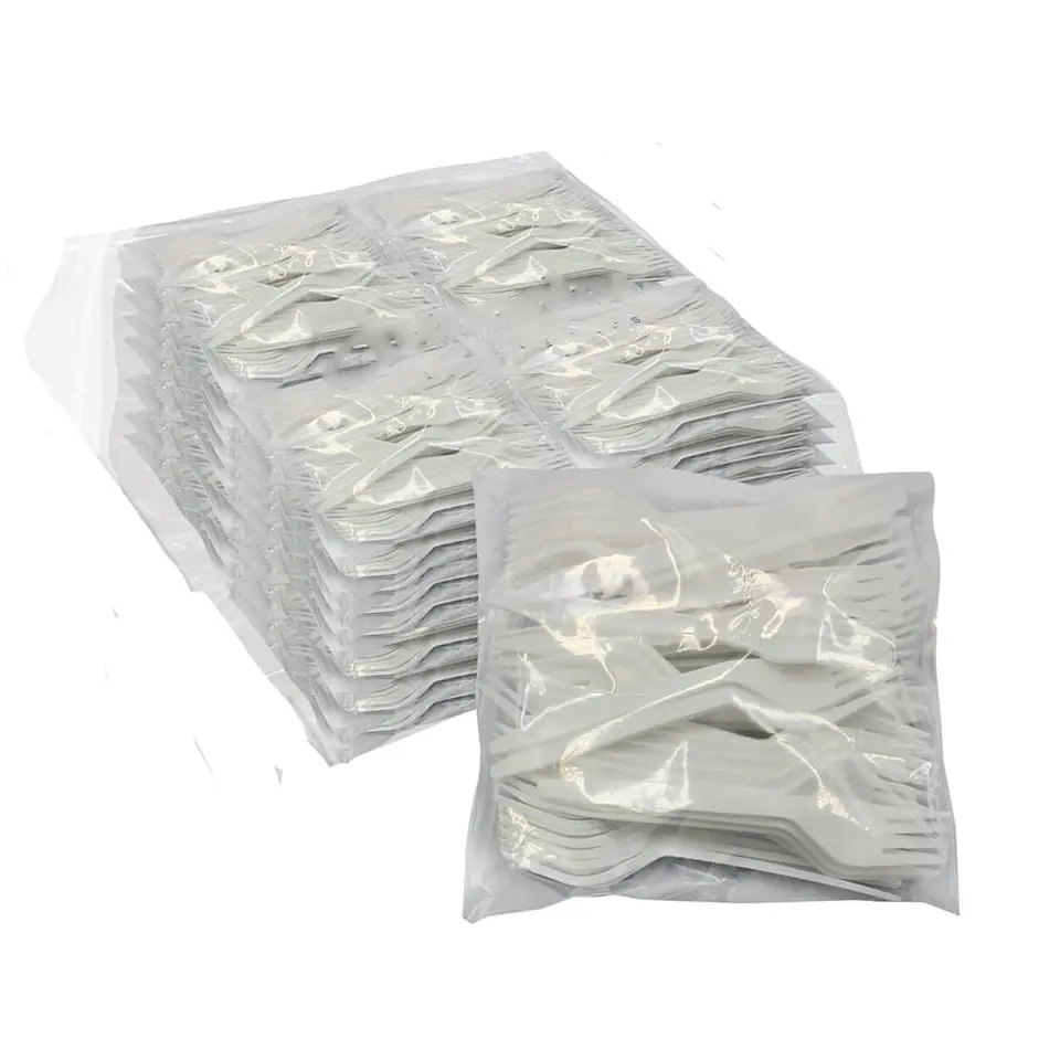 TENEDOR PLASTICO => 50 Unidad/es 2