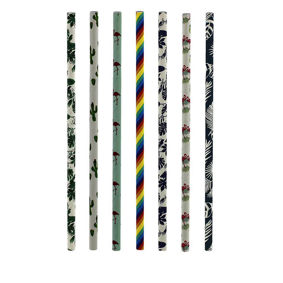 BOMBILLA PAPEL 06X20 IMP. FANTASIA (25) => 1 paq. 25 Unidad/es 1