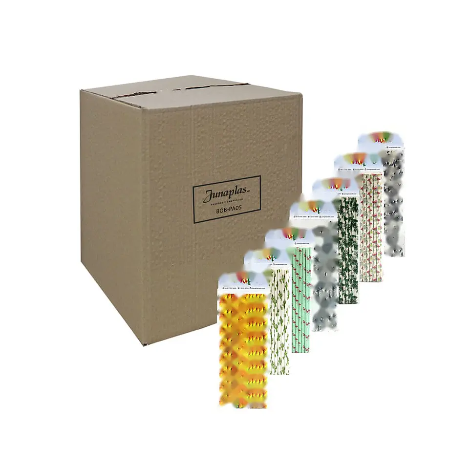BOMBILLA PAPEL 06X20 IMP. FANTASIA (25) => 1 paq. 25 Unidad/es 3