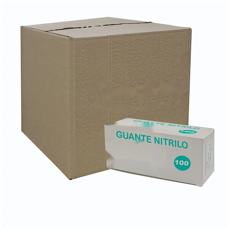 GUANTE NITRILO MEDIANO (100) => 1 Unidad/es 2