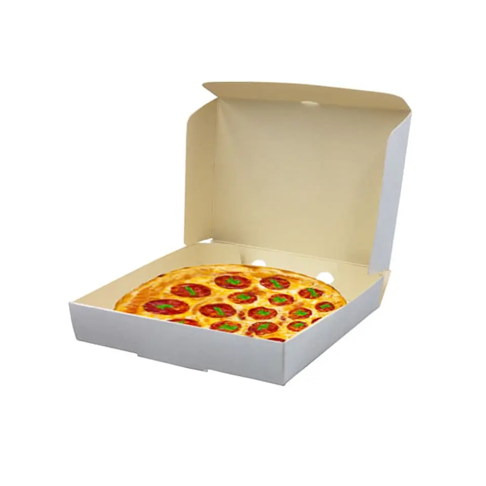 CAJA PIZZA MEDIANA BL. 25 => 10 Unidad/es 2