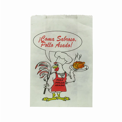 BOLSA POLLO PAPEL IMPRESA 01 => 10 Unidad/es