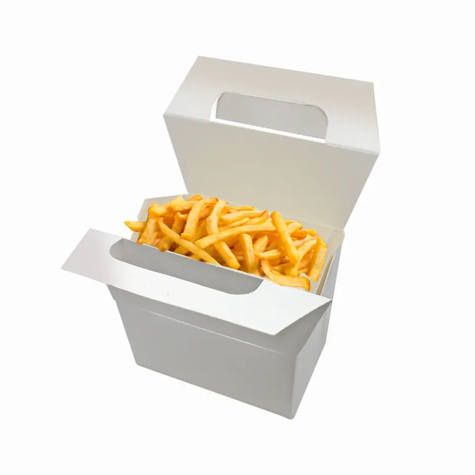 CAJA PAPAS FRITAS BLANCA 02 => 10 Unidad/es 2